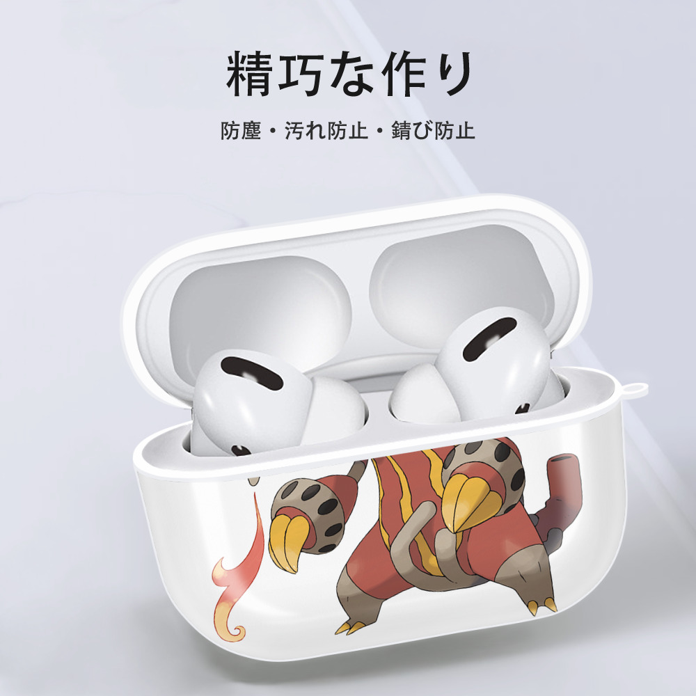 ポケットモンスター Pokémon 【AirPods Pro用】ハードシェル保護ケース 耐衝撃・防指紋・カラビナ付き商品仕様