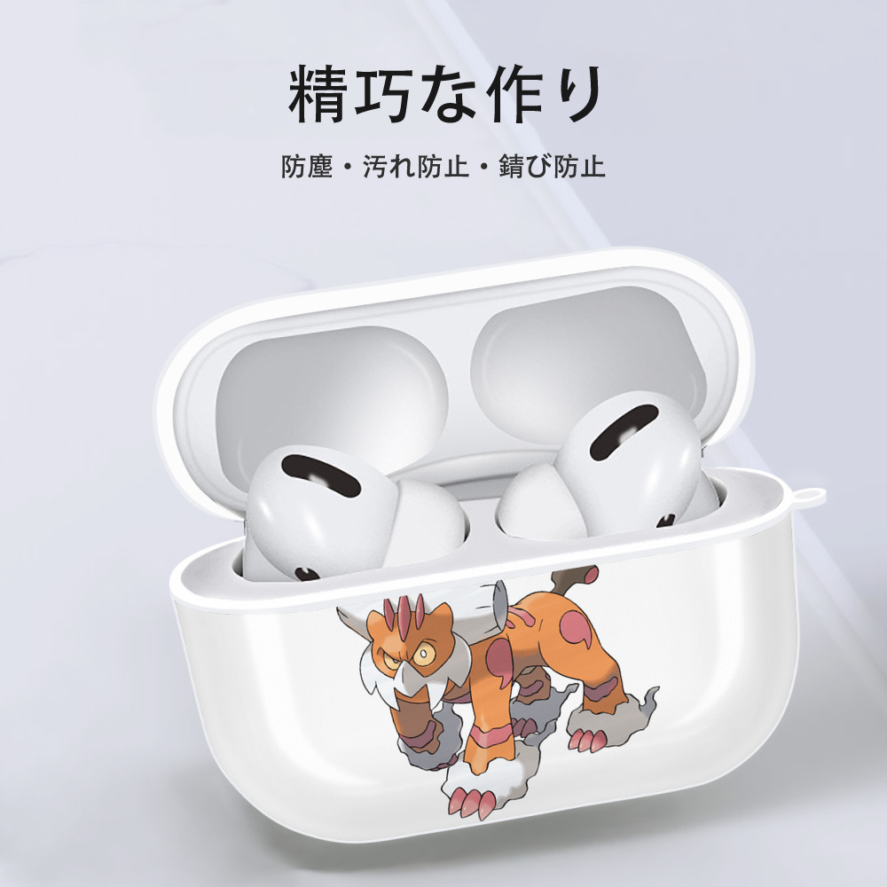ポケットモンスター Pokémon 【AirPods Pro用】ハードシェル保護ケース 耐衝撃・防指紋・カラビナ付き商品仕様
