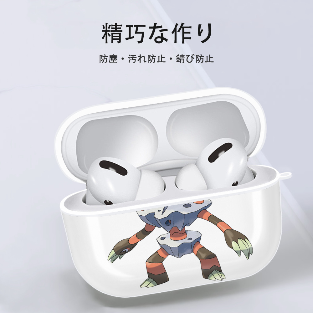 ポケットモンスター Pokémon 【AirPods Pro用】ハードシェル保護ケース 耐衝撃・防指紋・カラビナ付き商品仕様