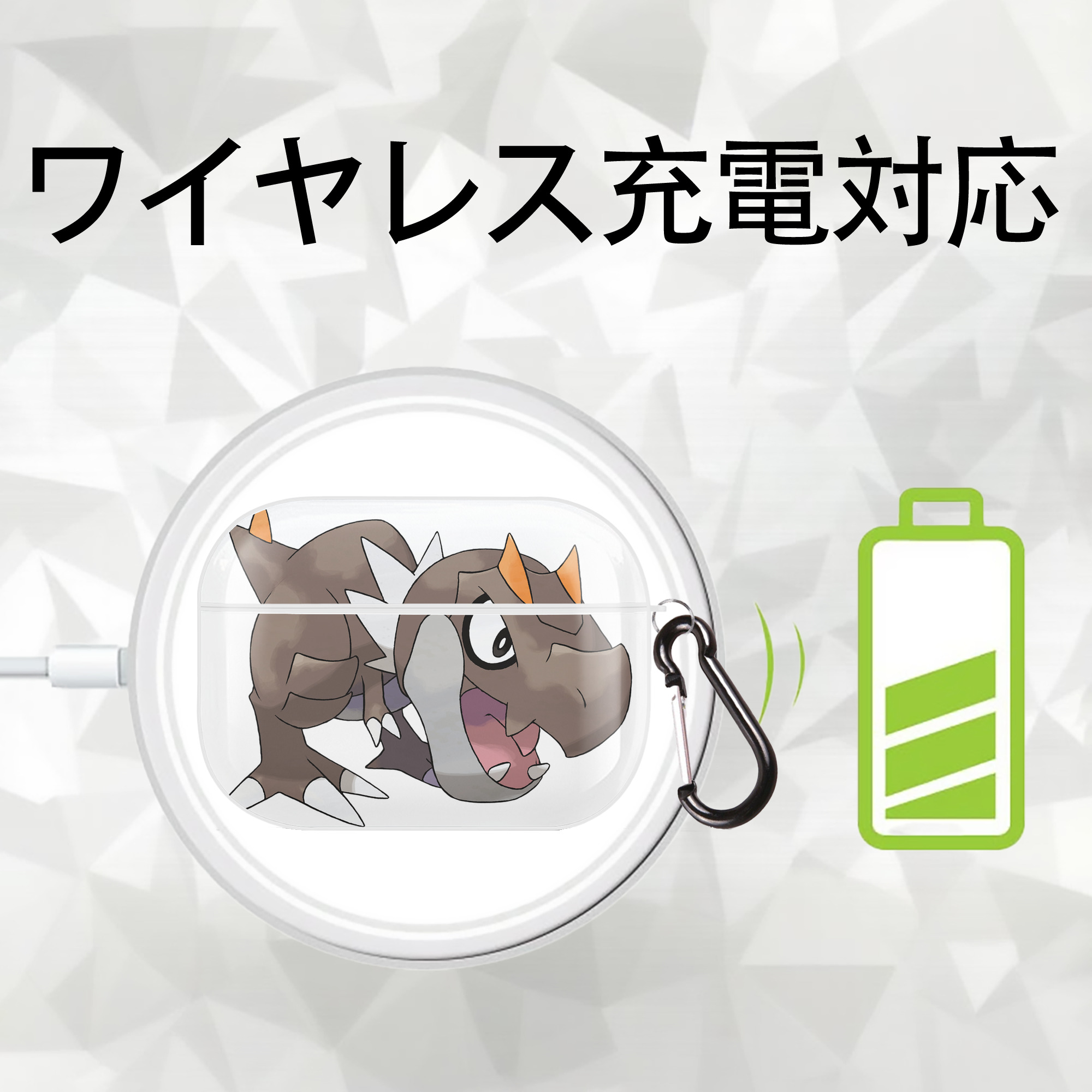 ポケットモンスター Pokémon 【AirPods Pro用】ハードシェル保護ケース 耐衝撃・防指紋・カラビナ付き商品仕様