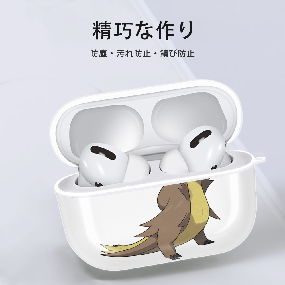 ポケットモンスター Pokémon 【AirPods Pro用】ハードシェル保護ケース 耐衝撃・防指紋・カラビナ付き商品仕様