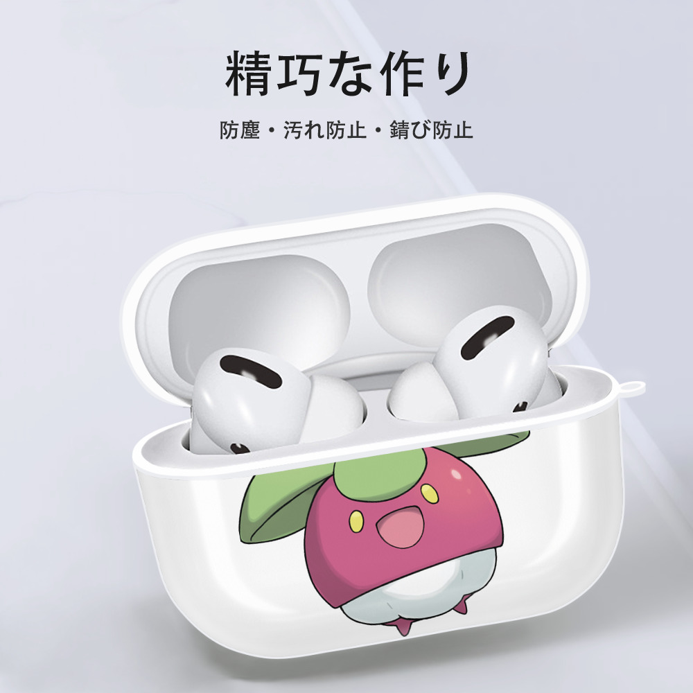 ポケットモンスター Pokémon 【AirPods Pro用】ハードシェル保護ケース 耐衝撃・防指紋・カラビナ付き商品仕様