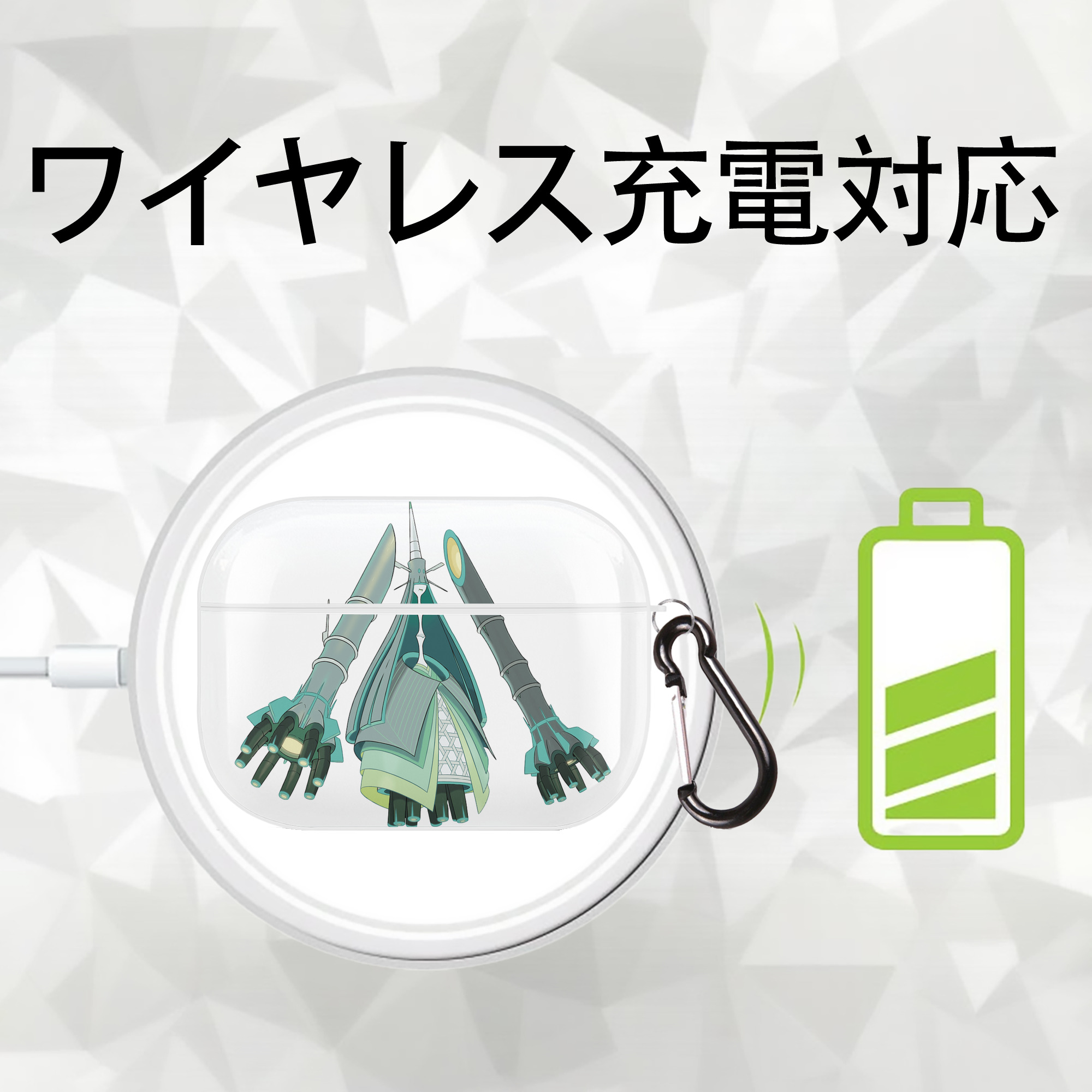 ポケットモンスター Pokémon 【AirPods Pro用】ハードシェル保護ケース 耐衝撃・防指紋・カラビナ付き商品仕様
