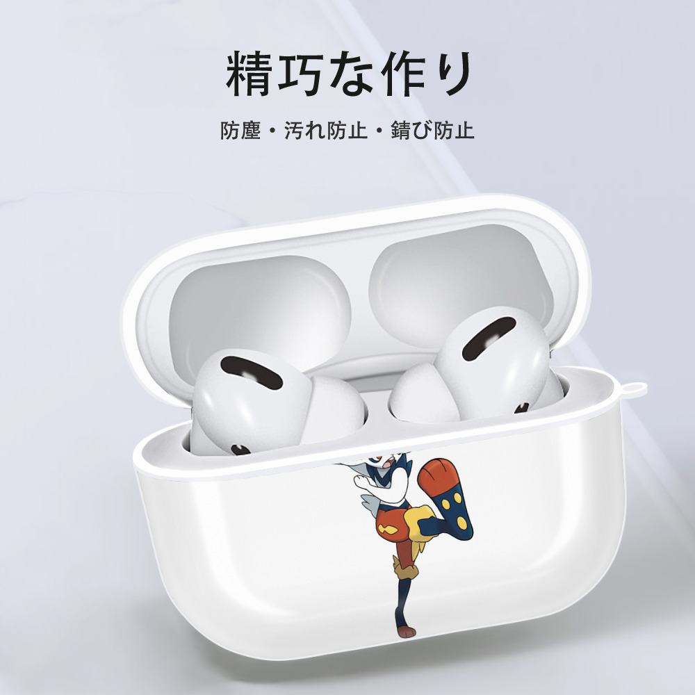 ポケットモンスター Pokémon 【AirPods Pro用】ハードシェル保護ケース 耐衝撃・防指紋・カラビナ付き商品仕様