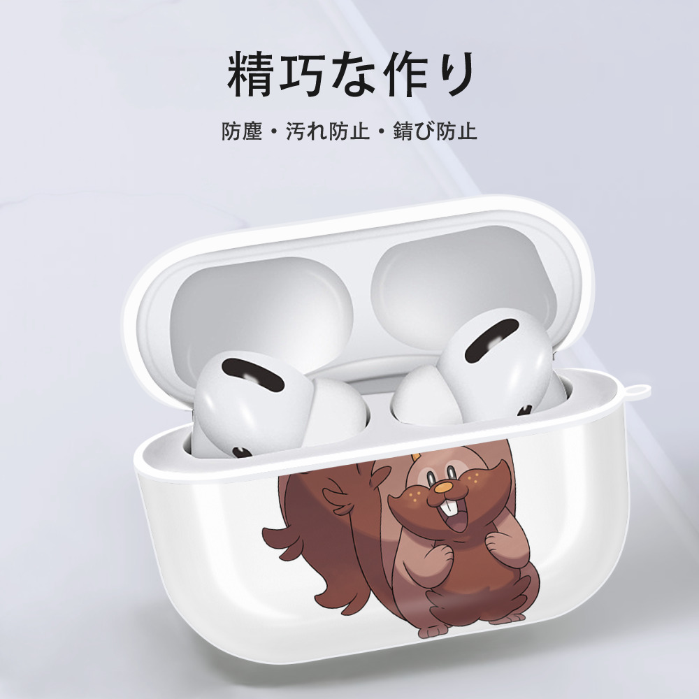 ポケットモンスター Pokémon 【AirPods Pro用】ハードシェル保護ケース 耐衝撃・防指紋・カラビナ付き商品仕様