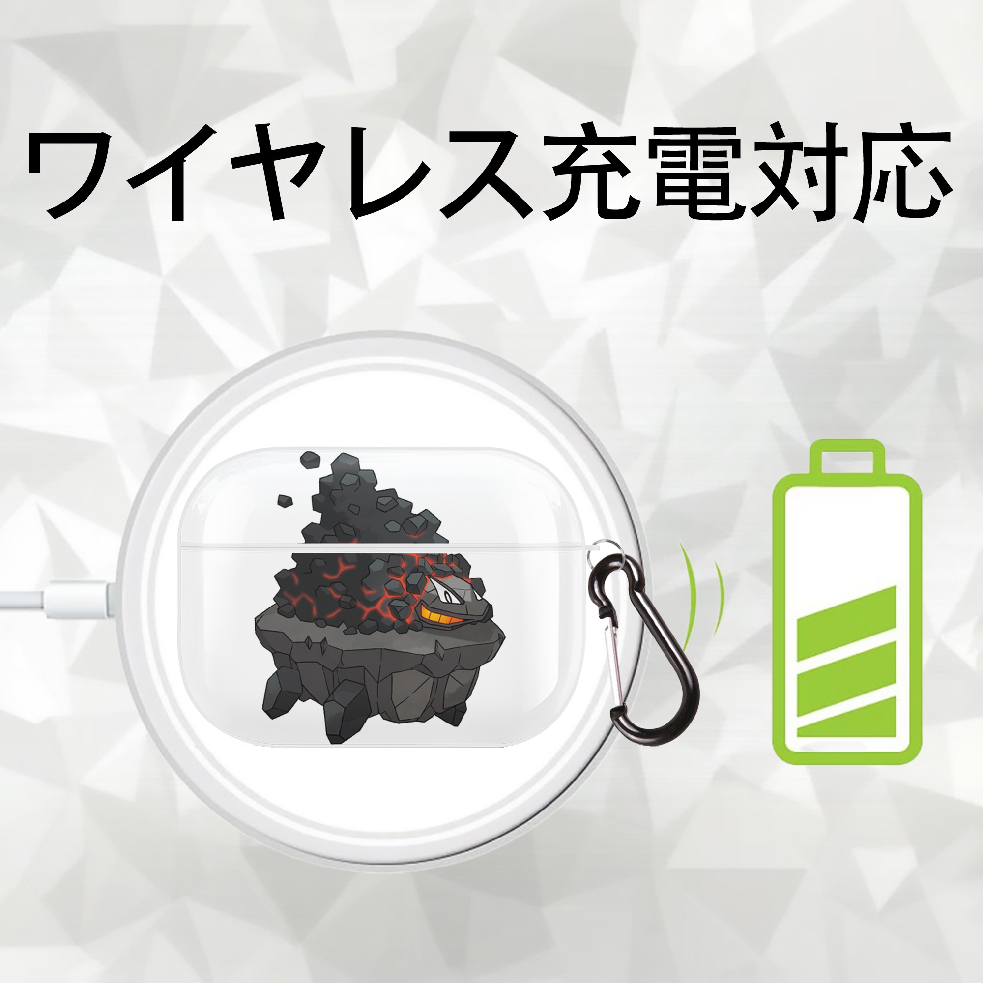 ポケットモンスター Pokémon 【AirPods Pro用】ハードシェル保護ケース 耐衝撃・防指紋・カラビナ付き商品仕様