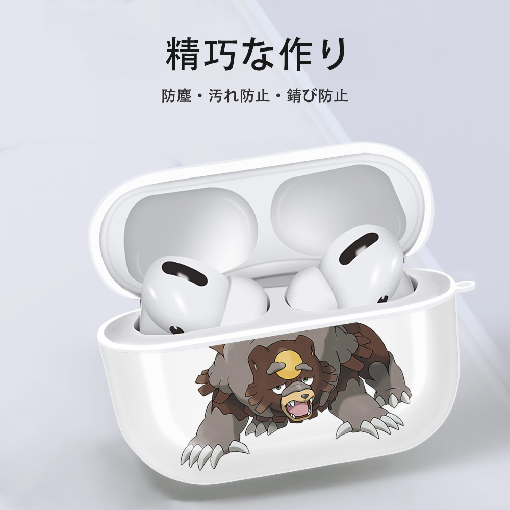 ポケットモンスター Pokémon 【AirPods Pro用】ハードシェル保護ケース 耐衝撃・防指紋・カラビナ付き商品仕様