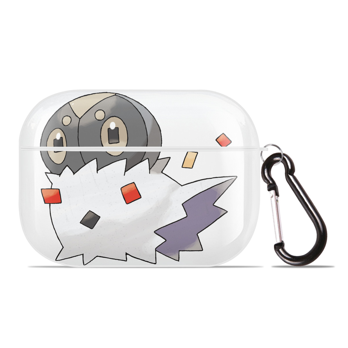 （画像用） ポケットモンスター Pokémon 【AirPods Pro用】ハードシェル保護ケース 耐衝撃・防指紋・カラビナ付き商品仕様