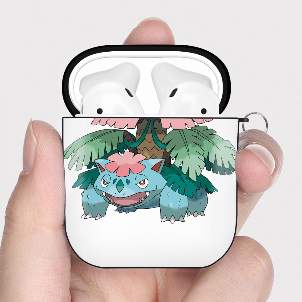 （画像用） ポケットモンスター Pokémon AirPods 第2世代保護ケース ハードシェル ブラック 耐衝撃・防指紋・カラビナ付き