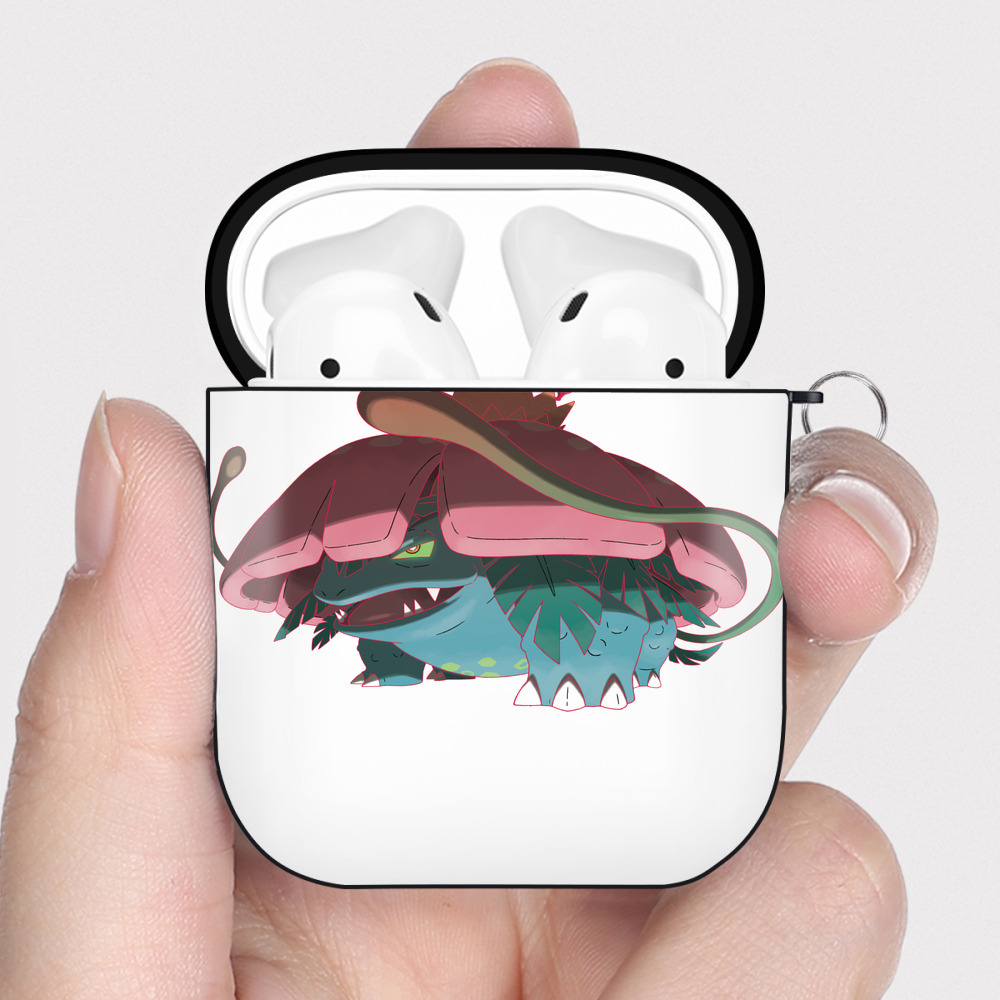 （画像用） ポケットモンスター Pokémon AirPods 第2世代保護ケース ハードシェル ブラック 耐衝撃・防指紋・カラビナ付き