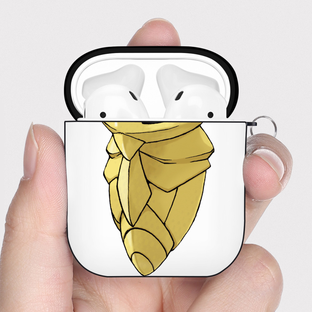 （画像用） ポケットモンスター Pokémon AirPods 第2世代保護ケース ハードシェル ブラック 耐衝撃・防指紋・カラビナ付き