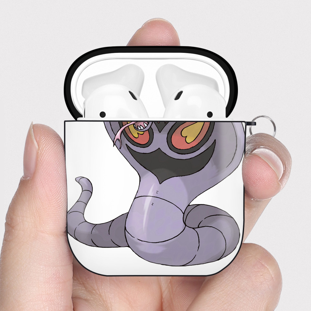 （画像用） ポケットモンスター Pokémon AirPods 第2世代保護ケース ハードシェル ブラック 耐衝撃・防指紋・カラビナ付き