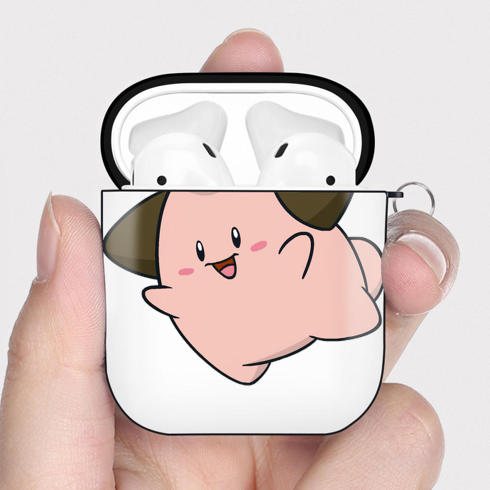 （画像用） ポケットモンスター Pokémon AirPods 第2世代保護ケース ハードシェル ブラック 耐衝撃・防指紋・カラビナ付き