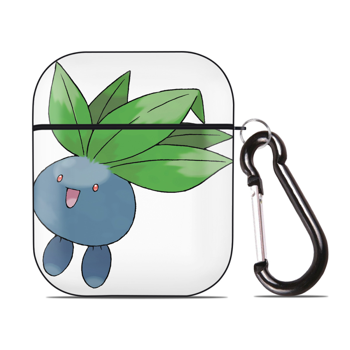 （画像用） ポケットモンスター Pokémon AirPods 第2世代保護ケース ハードシェル ブラック 耐衝撃・防指紋・カラビナ付き