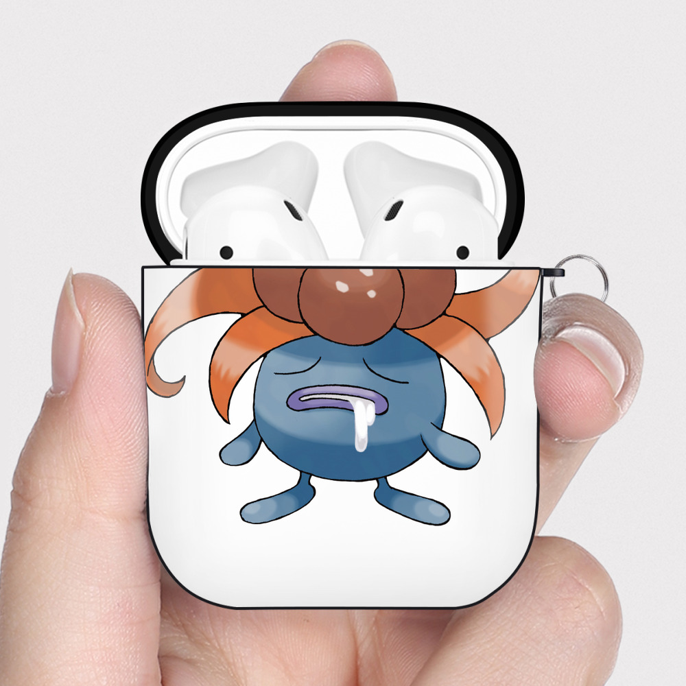 （画像用） ポケットモンスター Pokémon AirPods 第2世代保護ケース ハードシェル ブラック 耐衝撃・防指紋・カラビナ付き