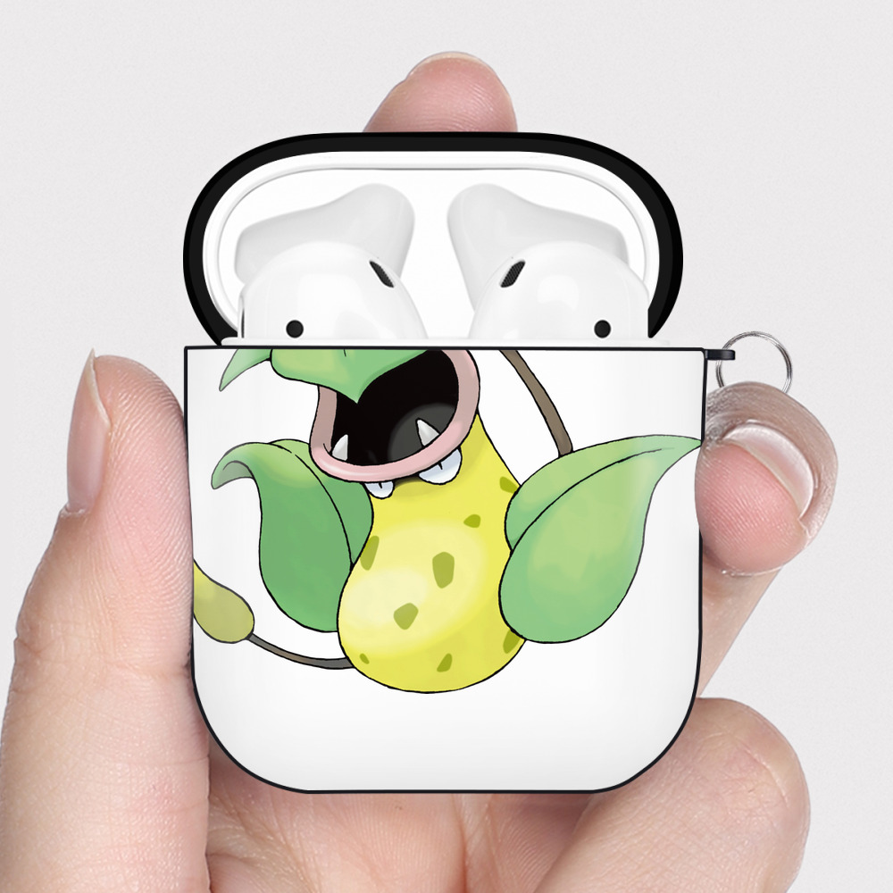 （画像用） ポケットモンスター Pokémon AirPods 第2世代保護ケース ハードシェル ブラック 耐衝撃・防指紋・カラビナ付き