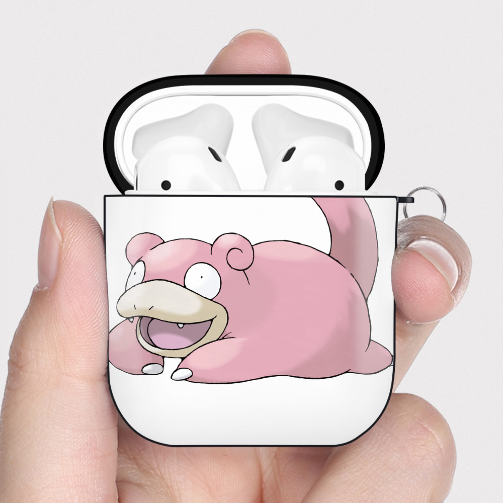 （画像用） ポケットモンスター Pokémon AirPods 第2世代保護ケース ハードシェル ブラック 耐衝撃・防指紋・カラビナ付き