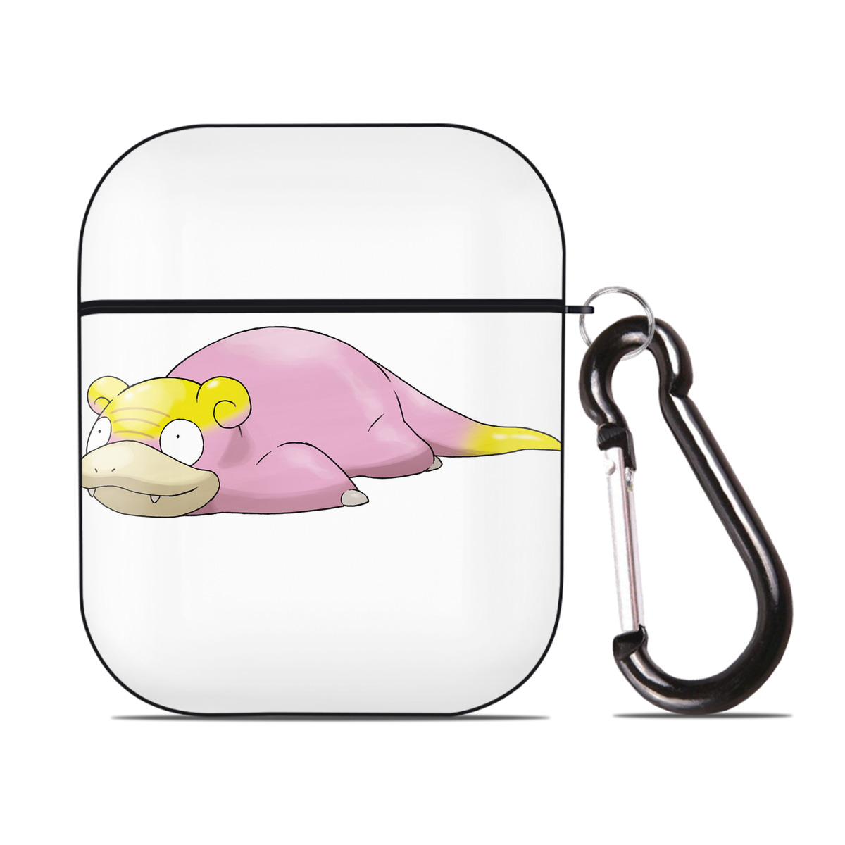 （画像用） ポケットモンスター Pokémon AirPods 第2世代保護ケース ハードシェル ブラック 耐衝撃・防指紋・カラビナ付き