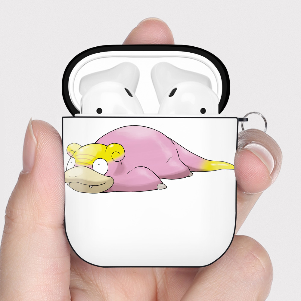 （画像用） ポケットモンスター Pokémon AirPods 第2世代保護ケース ハードシェル ブラック 耐衝撃・防指紋・カラビナ付き