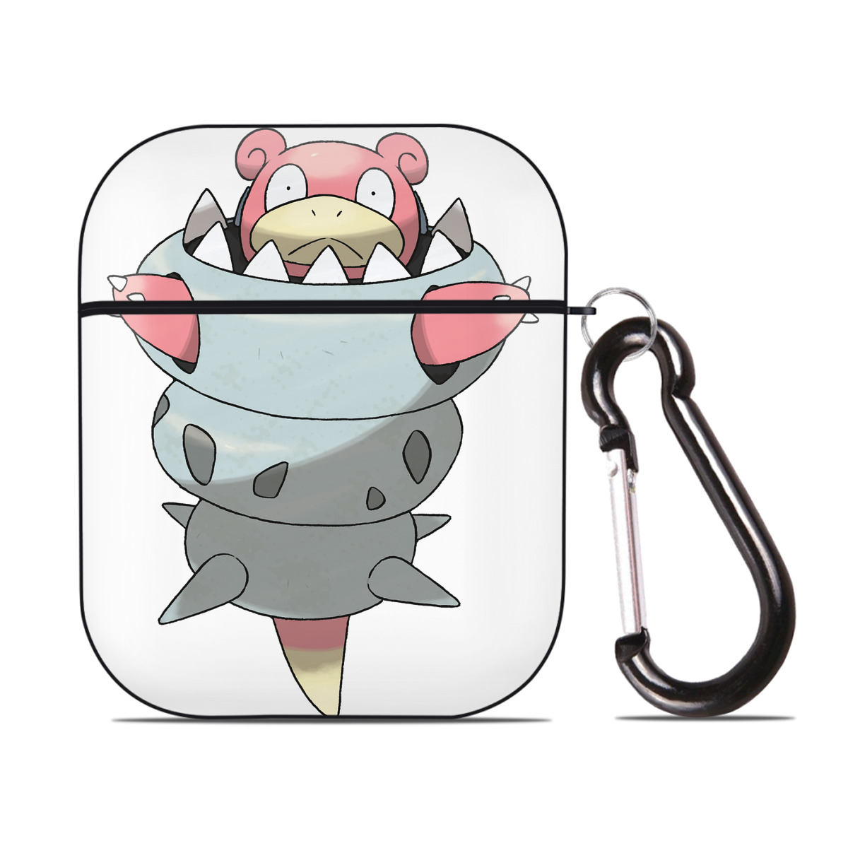 （画像用） ポケットモンスター Pokémon AirPods 第2世代保護ケース ハードシェル ブラック 耐衝撃・防指紋・カラビナ付き