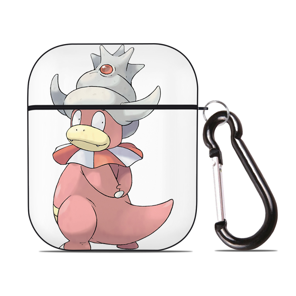（画像用） ポケットモンスター Pokémon AirPods 第2世代保護ケース ハードシェル ブラック 耐衝撃・防指紋・カラビナ付き