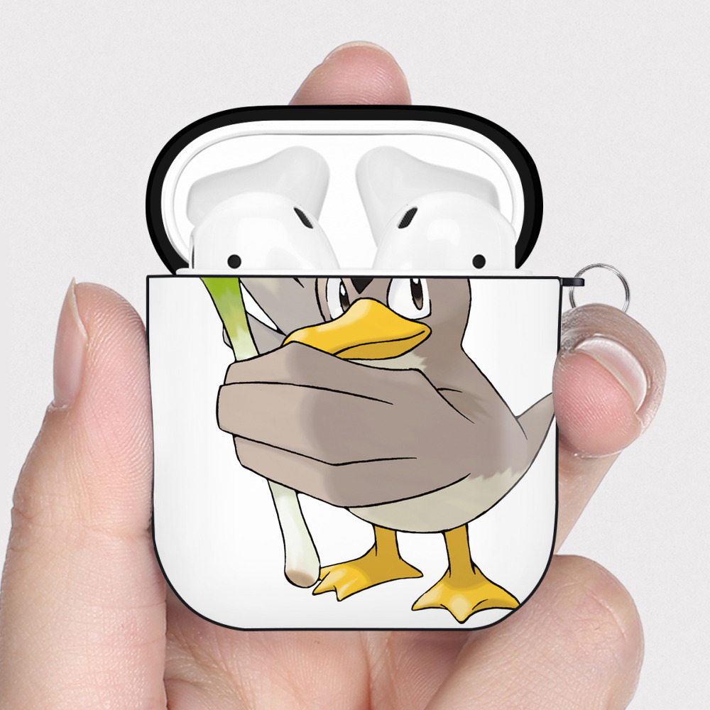（画像用） ポケットモンスター Pokémon AirPods 第2世代保護ケース ハードシェル ブラック 耐衝撃・防指紋・カラビナ付き