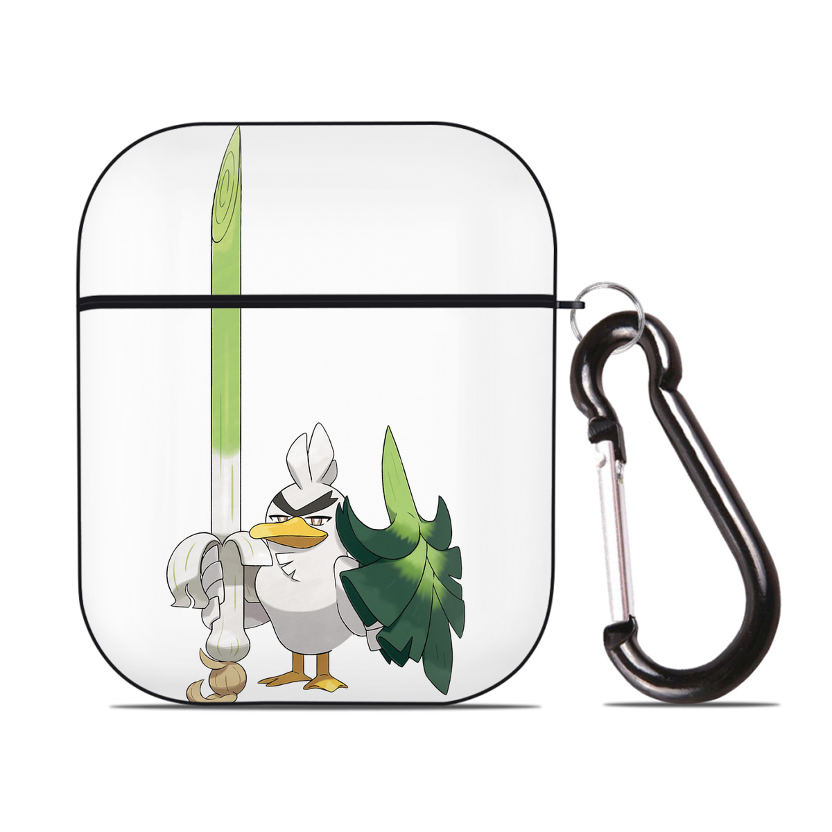 （画像用） ポケットモンスター Pokémon AirPods 第2世代保護ケース ハードシェル ブラック 耐衝撃・防指紋・カラビナ付き