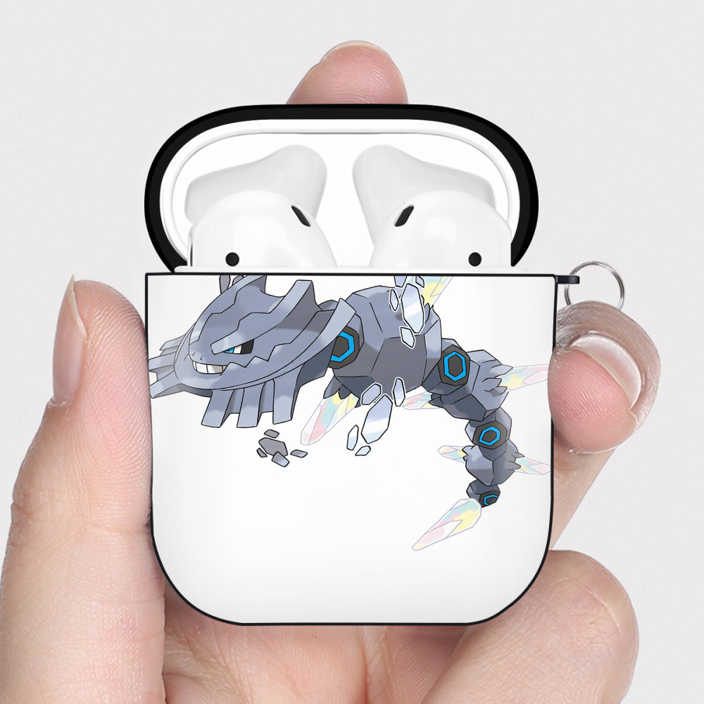（画像用） ポケットモンスター Pokémon AirPods 第2世代保護ケース ハードシェル ブラック 耐衝撃・防指紋・カラビナ付き