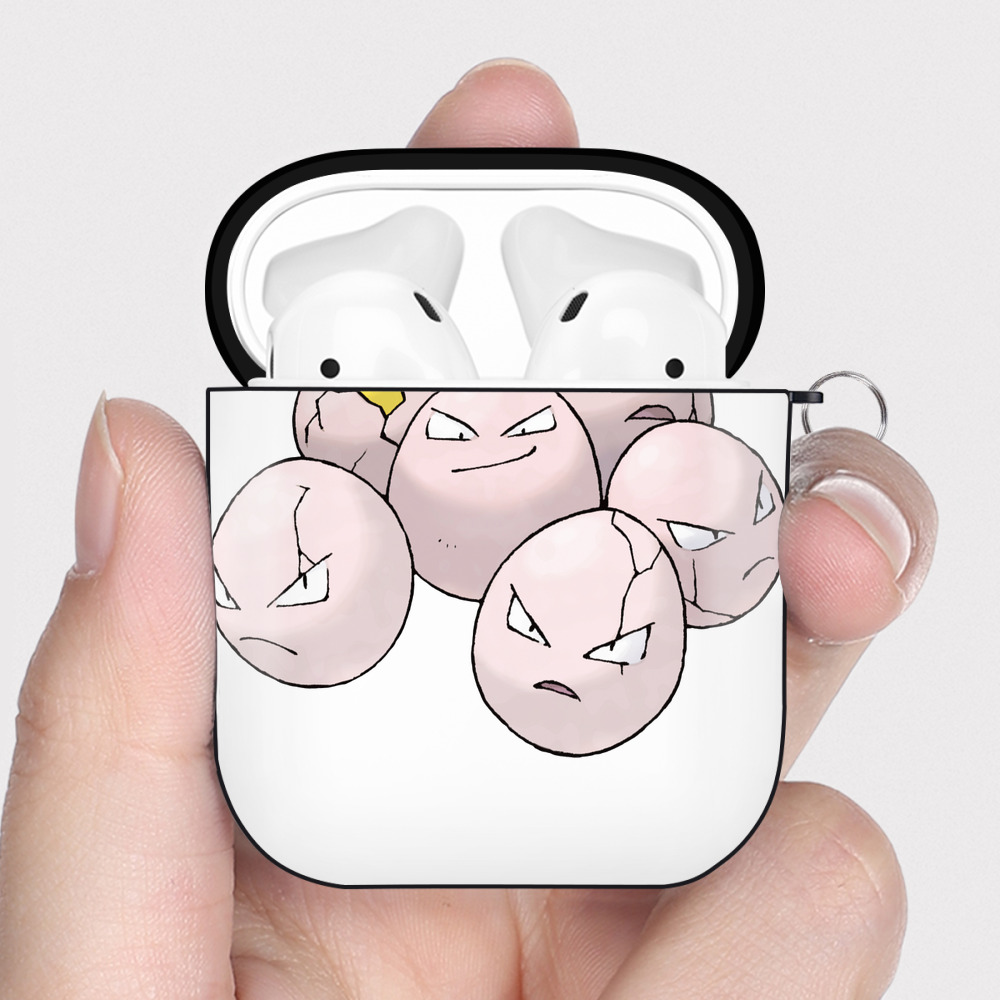 （画像用） ポケットモンスター Pokémon AirPods 第2世代保護ケース ハードシェル ブラック 耐衝撃・防指紋・カラビナ付き