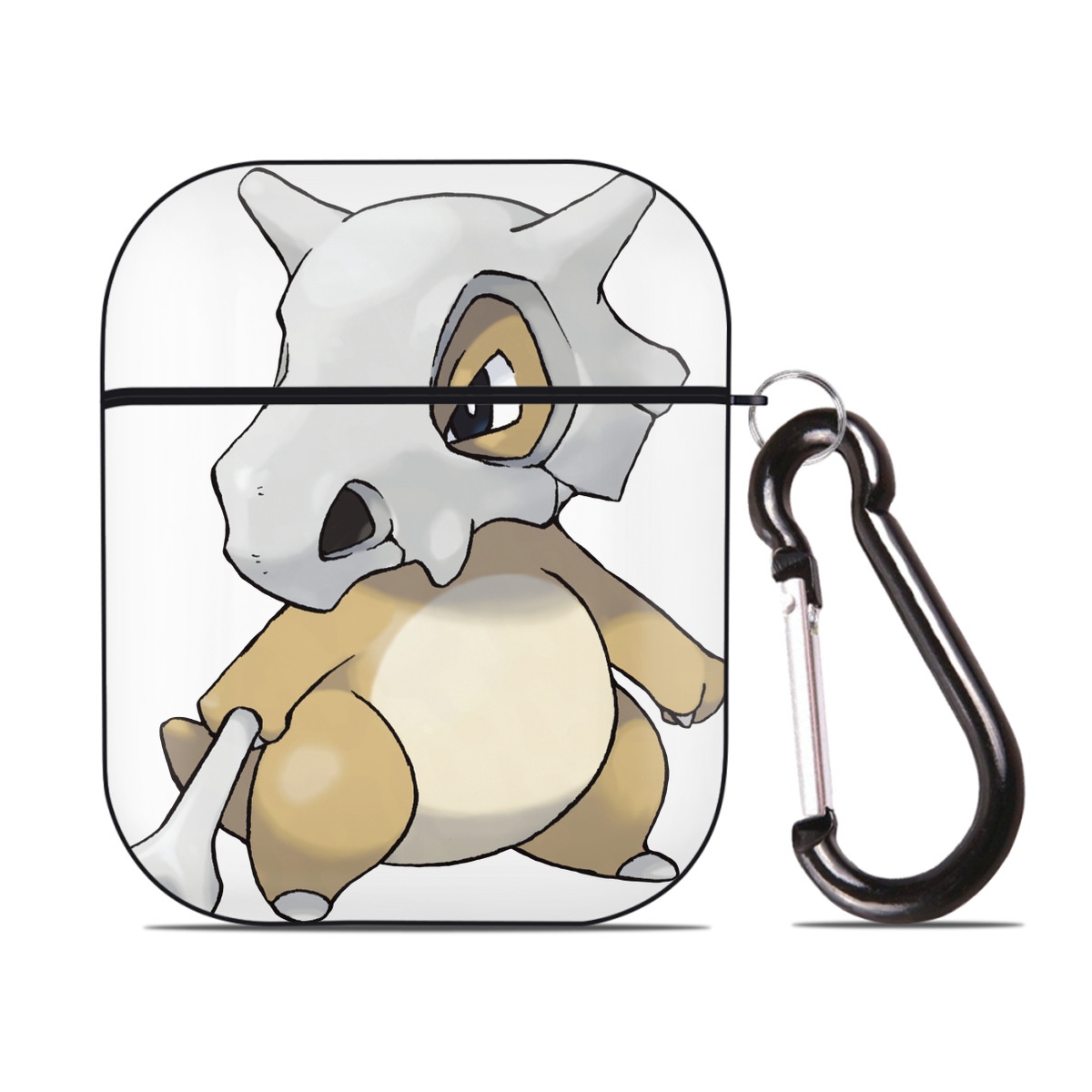 （画像用） ポケットモンスター Pokémon AirPods 第2世代保護ケース ハードシェル ブラック 耐衝撃・防指紋・カラビナ付き