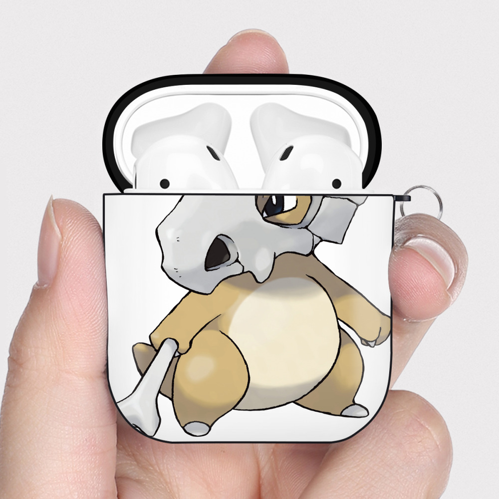 （画像用） ポケットモンスター Pokémon AirPods 第2世代保護ケース ハードシェル ブラック 耐衝撃・防指紋・カラビナ付き