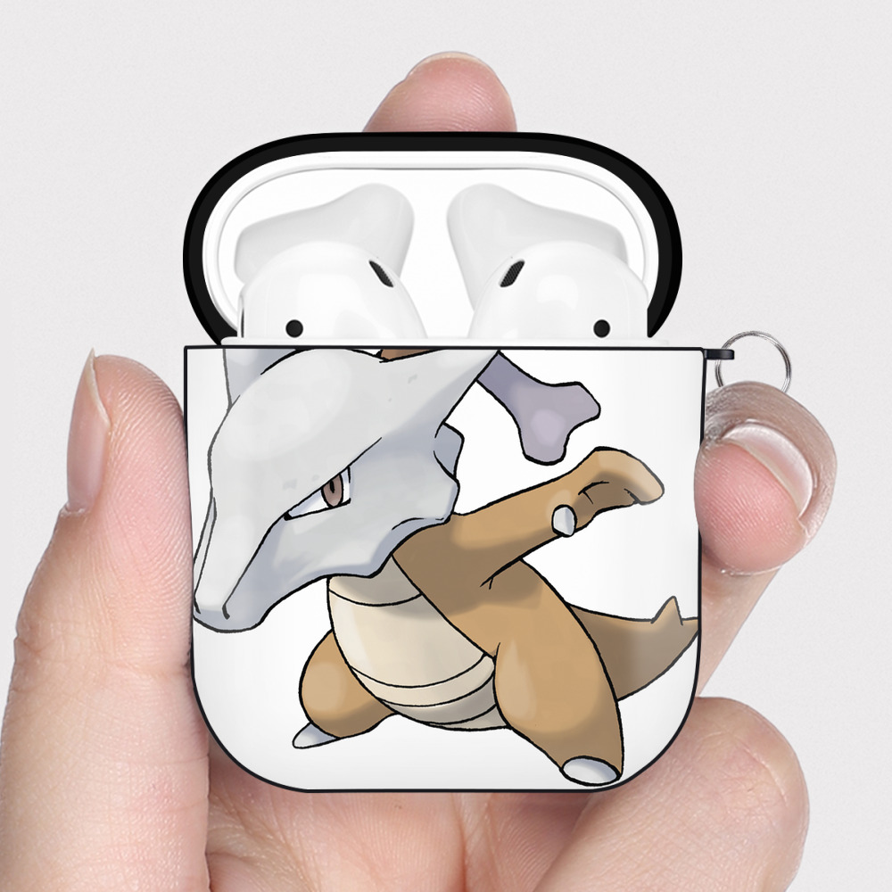 （画像用） ポケットモンスター Pokémon AirPods 第2世代保護ケース ハードシェル ブラック 耐衝撃・防指紋・カラビナ付き