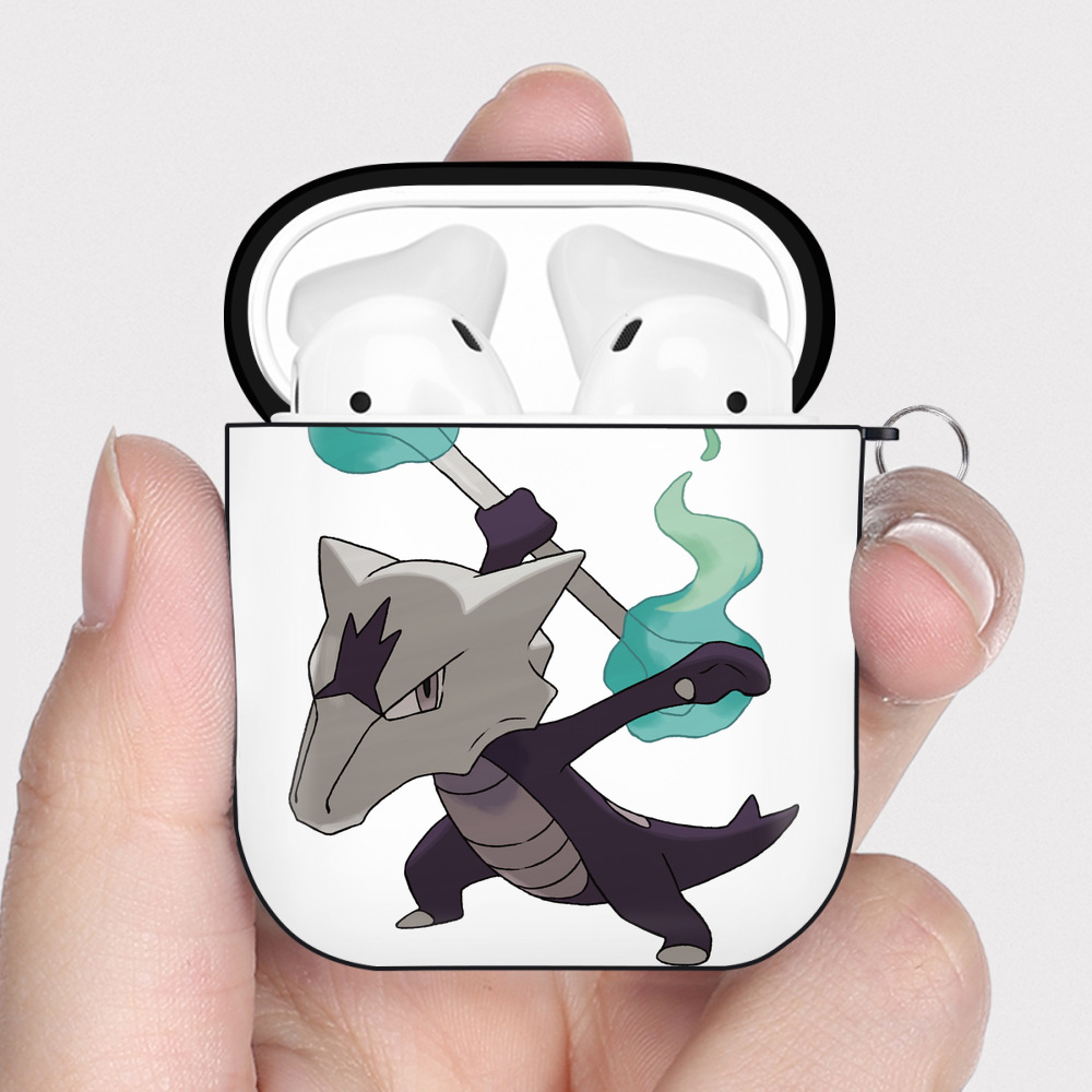 （画像用） ポケットモンスター Pokémon AirPods 第2世代保護ケース ハードシェル ブラック 耐衝撃・防指紋・カラビナ付き