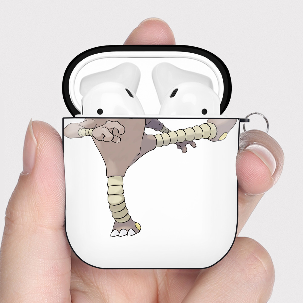 （画像用） ポケットモンスター Pokémon AirPods 第2世代保護ケース ハードシェル ブラック 耐衝撃・防指紋・カラビナ付き