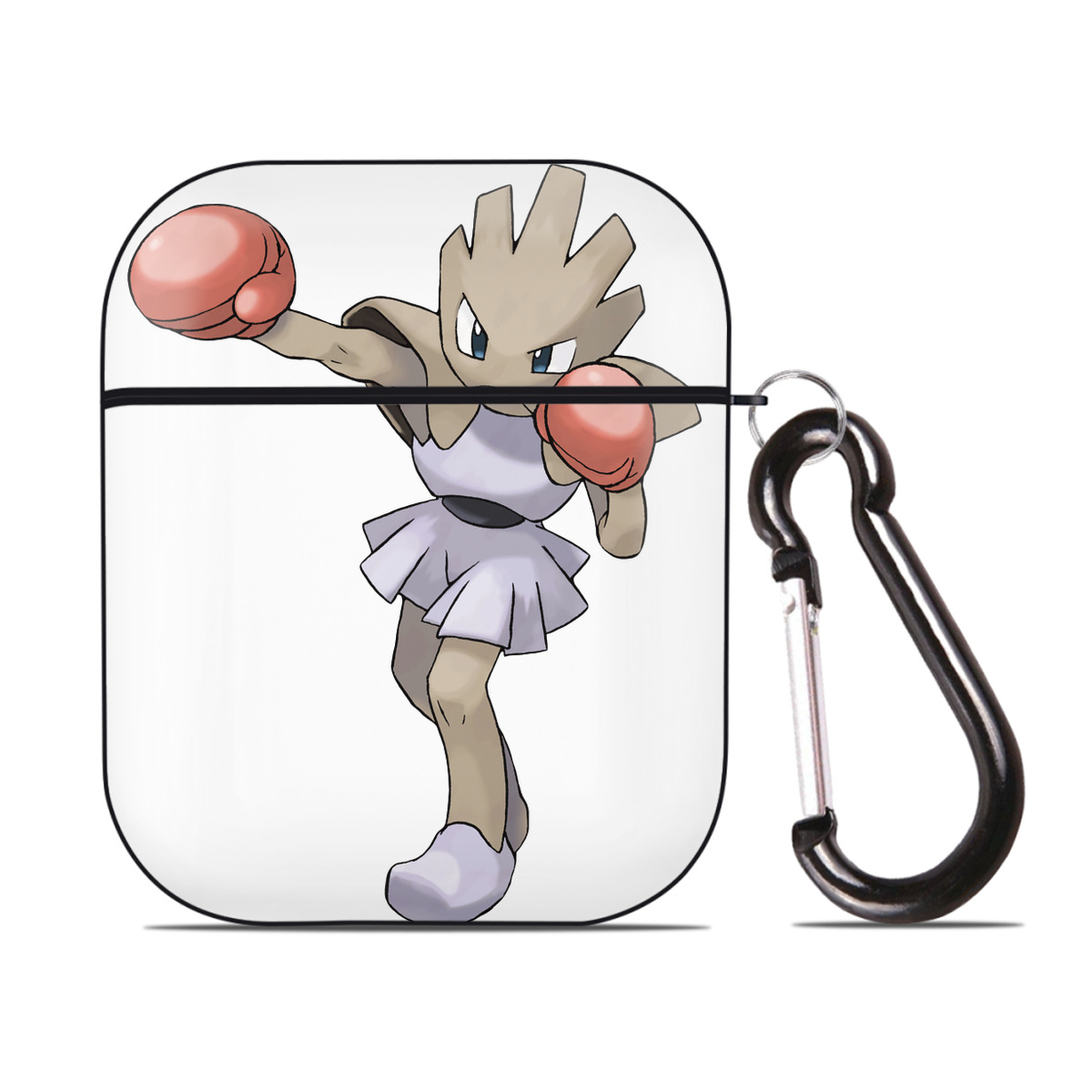 （画像用） ポケットモンスター Pokémon AirPods 第2世代保護ケース ハードシェル ブラック 耐衝撃・防指紋・カラビナ付き