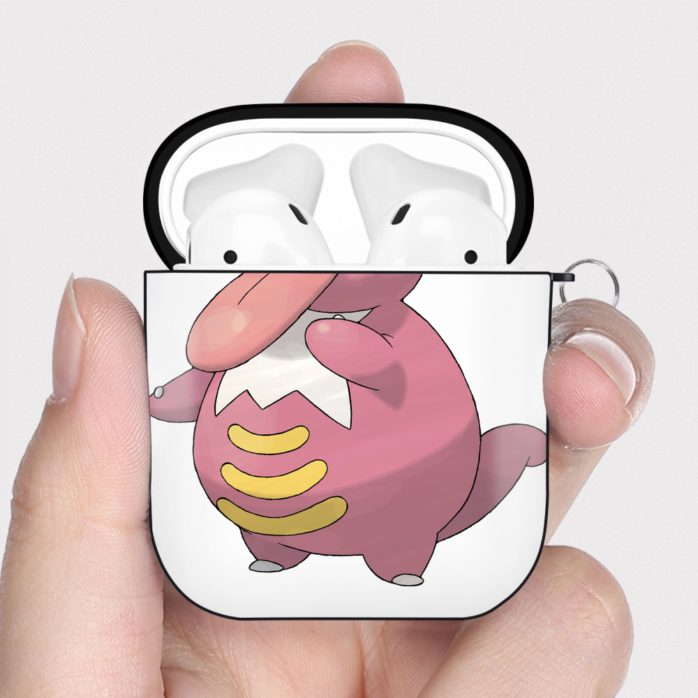 （画像用） ポケットモンスター Pokémon AirPods 第2世代保護ケース ハードシェル ブラック 耐衝撃・防指紋・カラビナ付き
