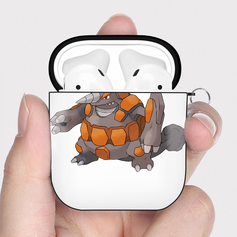 （画像用） ポケットモンスター Pokémon AirPods 第2世代保護ケース ハードシェル ブラック 耐衝撃・防指紋・カラビナ付き