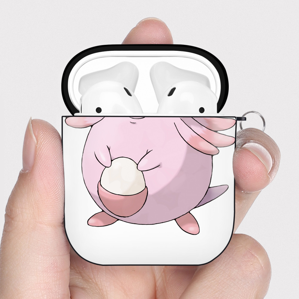 （画像用） ポケットモンスター Pokémon AirPods 第2世代保護ケース ハードシェル ブラック 耐衝撃・防指紋・カラビナ付き