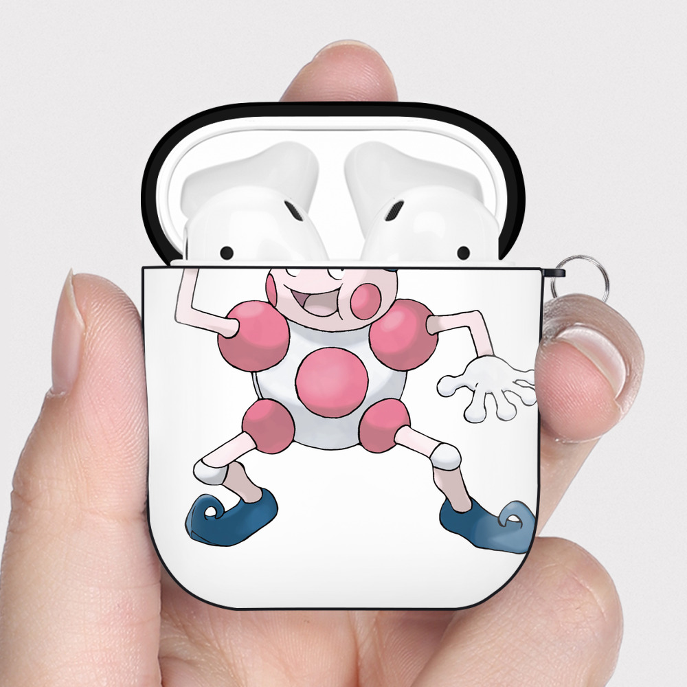 （画像用） ポケットモンスター Pokémon AirPods 第2世代保護ケース ハードシェル ブラック 耐衝撃・防指紋・カラビナ付き