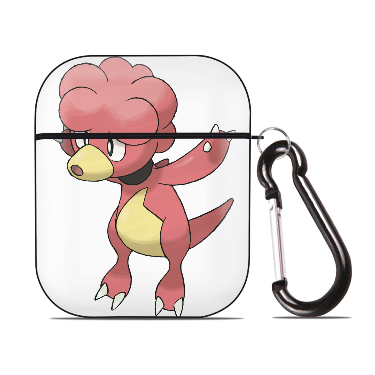 （画像用） ポケットモンスター Pokémon AirPods 第2世代保護ケース ハードシェル ブラック 耐衝撃・防指紋・カラビナ付き