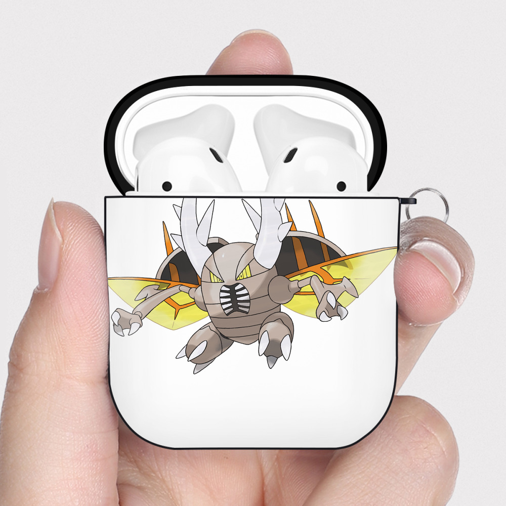 （画像用） ポケットモンスター Pokémon AirPods 第2世代保護ケース ハードシェル ブラック 耐衝撃・防指紋・カラビナ付き