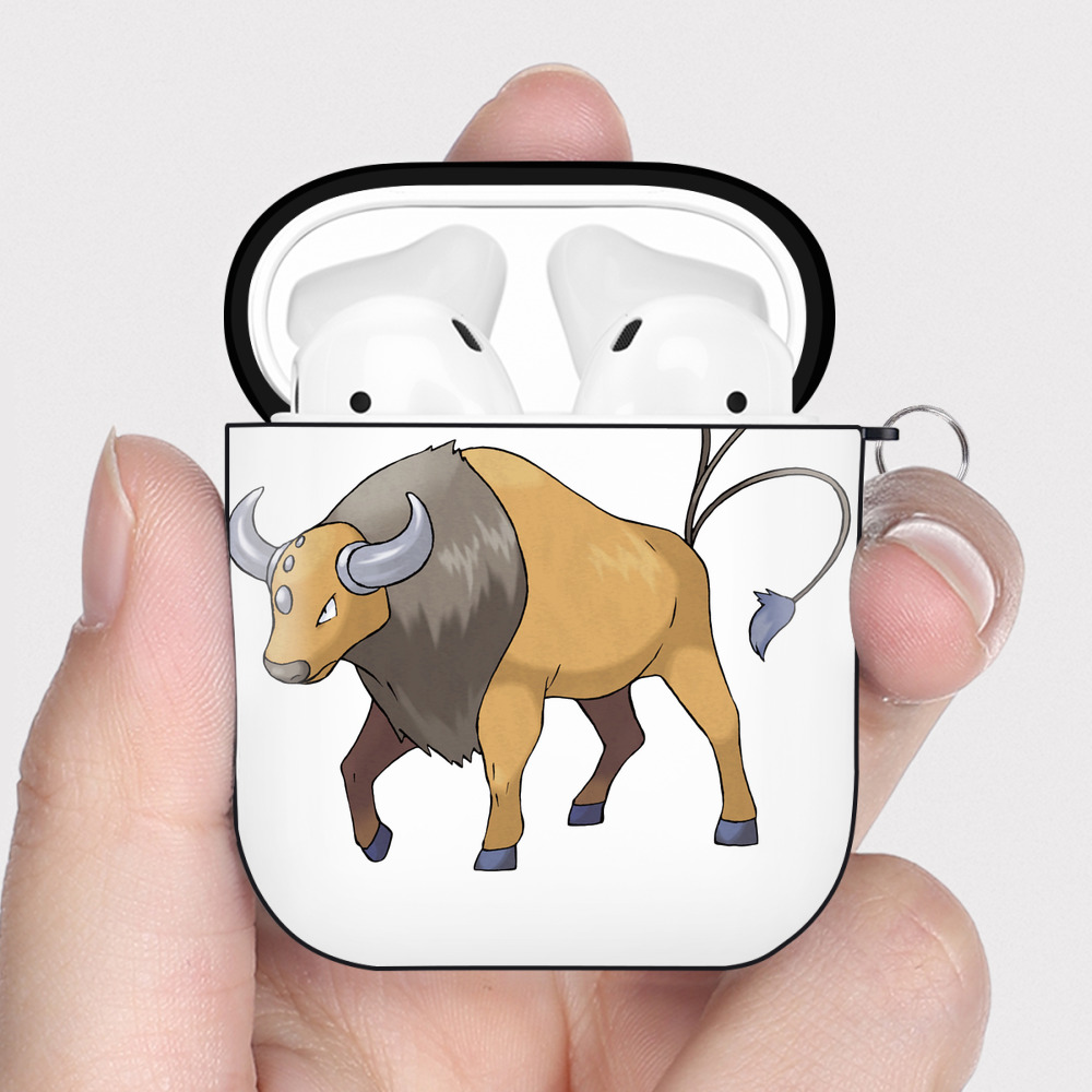 （画像用） ポケットモンスター Pokémon AirPods 第2世代保護ケース ハードシェル ブラック 耐衝撃・防指紋・カラビナ付き