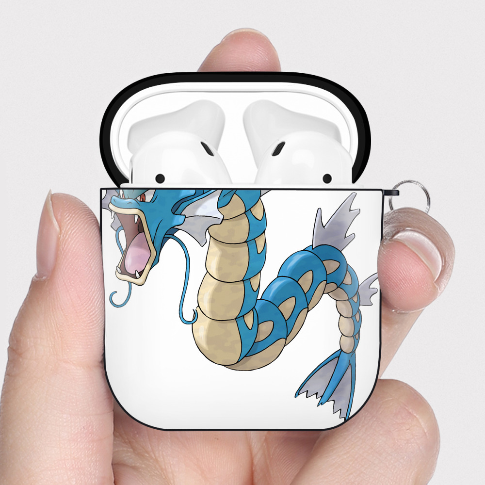 （画像用） ポケットモンスター Pokémon AirPods 第2世代保護ケース ハードシェル ブラック 耐衝撃・防指紋・カラビナ付き