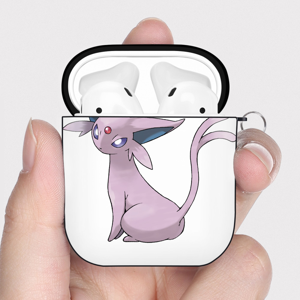 （画像用） ポケットモンスター Pokémon AirPods 第2世代保護ケース ハードシェル ブラック 耐衝撃・防指紋・カラビナ付き