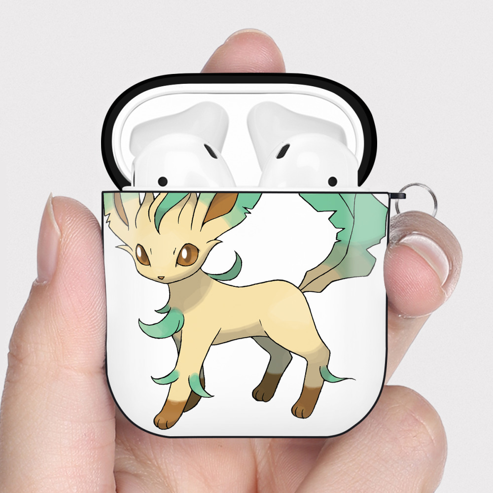 （画像用） ポケットモンスター Pokémon AirPods 第2世代保護ケース ハードシェル ブラック 耐衝撃・防指紋・カラビナ付き
