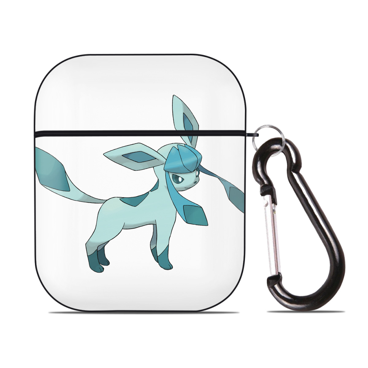 （画像用） ポケットモンスター Pokémon AirPods 第2世代保護ケース ハードシェル ブラック 耐衝撃・防指紋・カラビナ付き