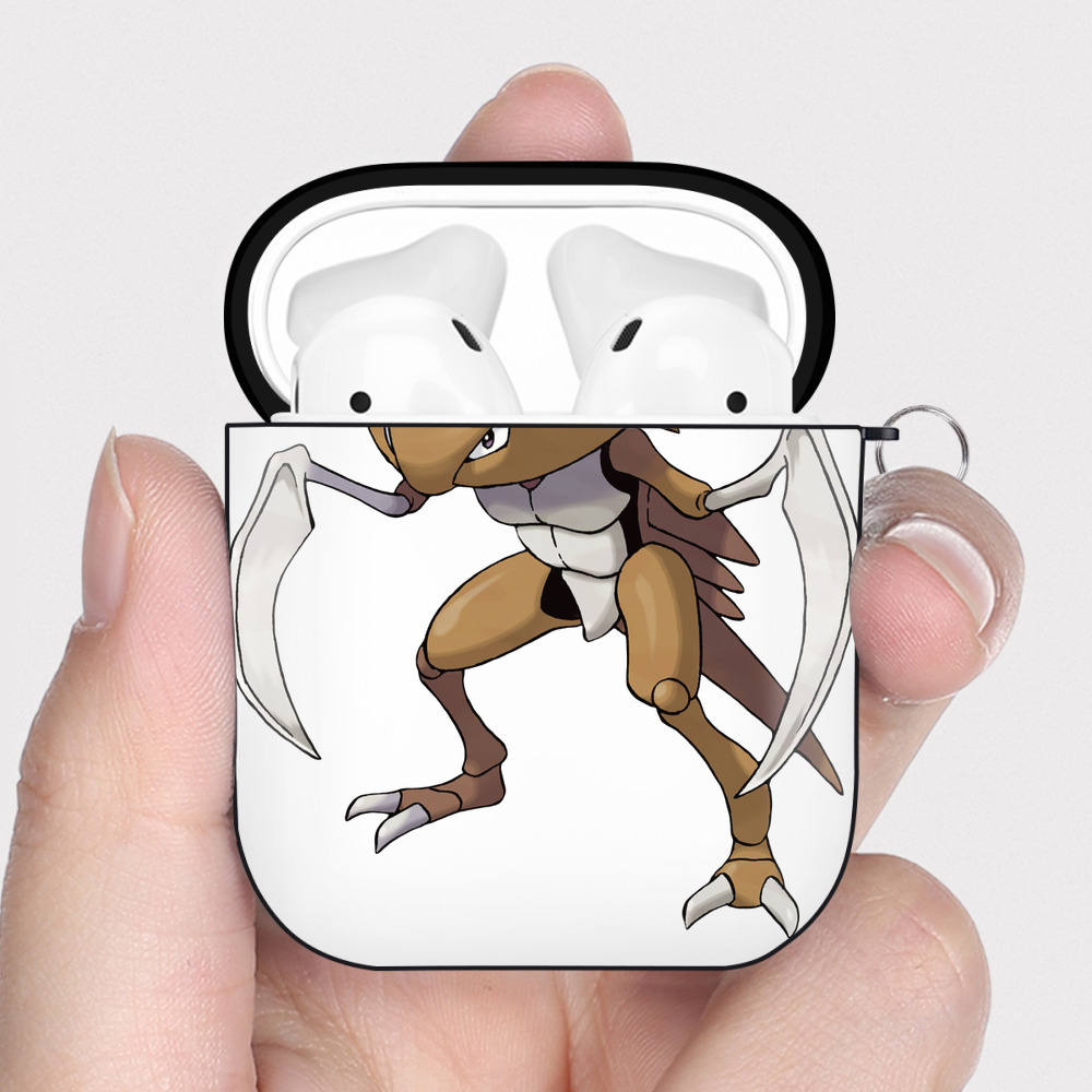 （画像用） ポケットモンスター Pokémon AirPods 第2世代保護ケース ハードシェル ブラック 耐衝撃・防指紋・カラビナ付き