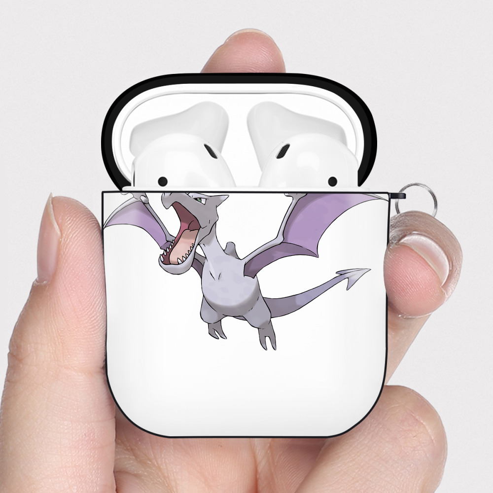 （画像用） ポケットモンスター Pokémon AirPods 第2世代保護ケース ハードシェル ブラック 耐衝撃・防指紋・カラビナ付き