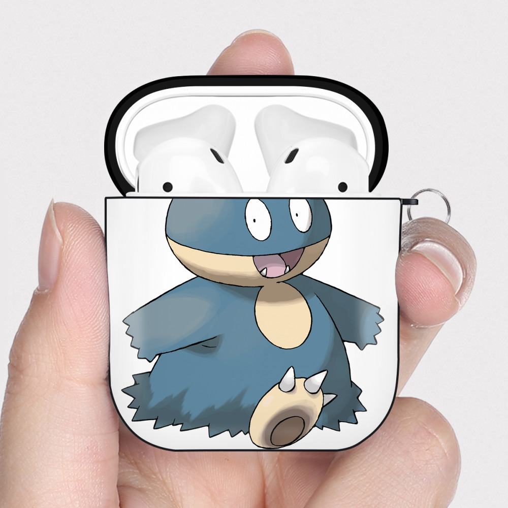 （画像用） ポケットモンスター Pokémon AirPods 第2世代保護ケース ハードシェル ブラック 耐衝撃・防指紋・カラビナ付き