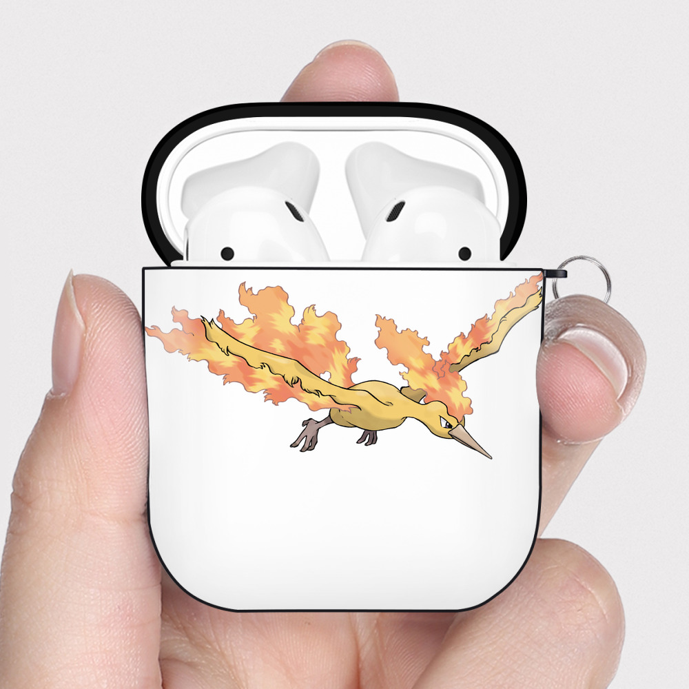 （画像用） ポケットモンスター Pokémon AirPods 第2世代保護ケース ハードシェル ブラック 耐衝撃・防指紋・カラビナ付き